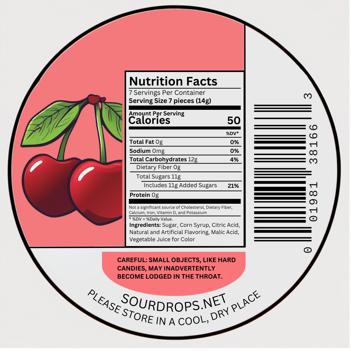 cherry sours nutrition facts