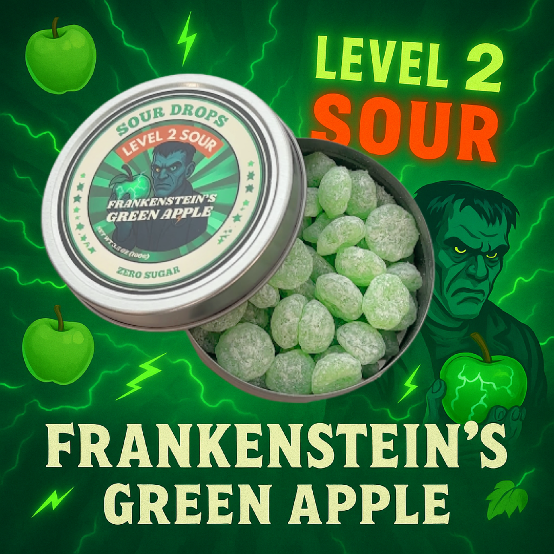 frankenstein's green apple sours level 2