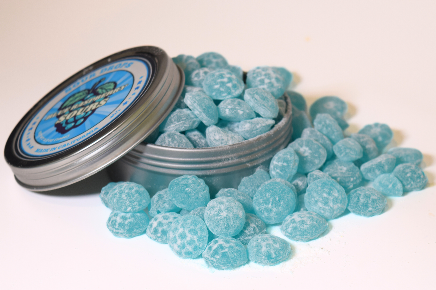 blue raspberry sour hard candy