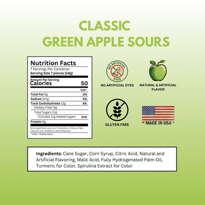 classic sugar green apple nutrition facts