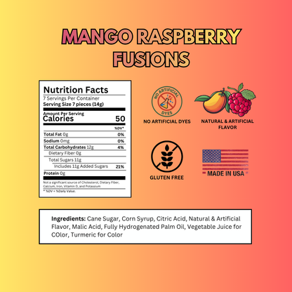 mango raspberry fusions nutrition
