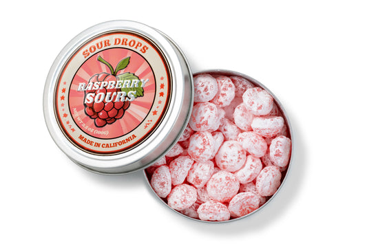raspberry sours hard candy