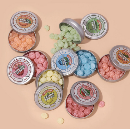 sour drops zero sugar tins