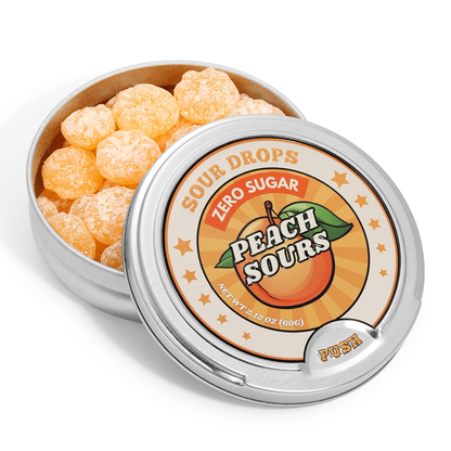 zero sugar peach sours