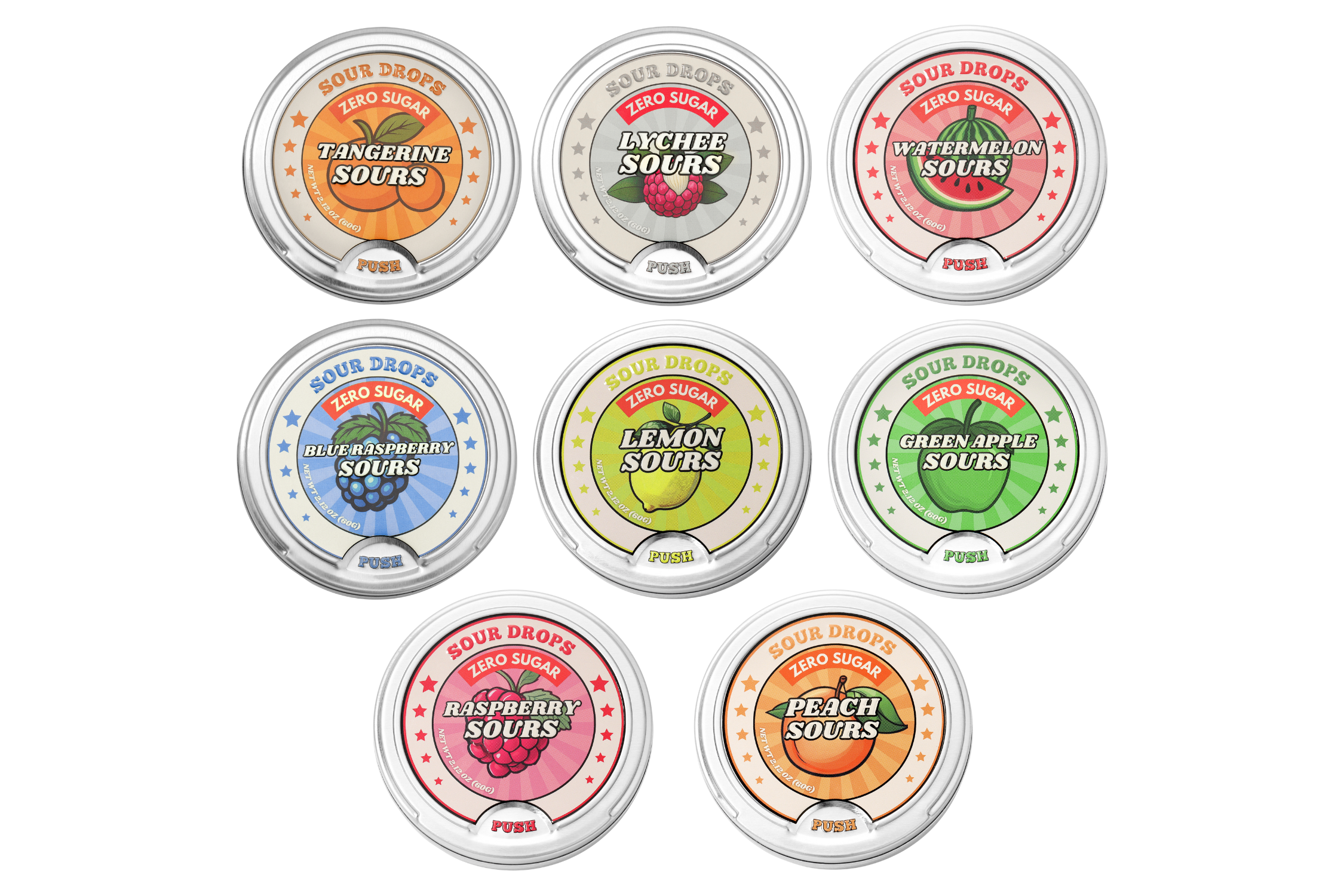 Zero Sugar Sour Candy | No Artificial Dyes or Sweeteners – Sour Drops
